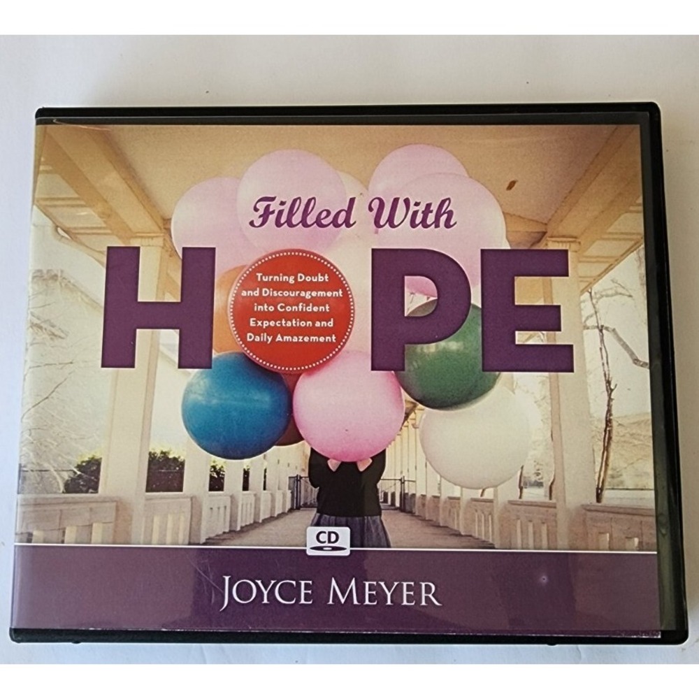 Joyce Meyer Filled With Hope 3‎ CD set  Christian inspirational teaching